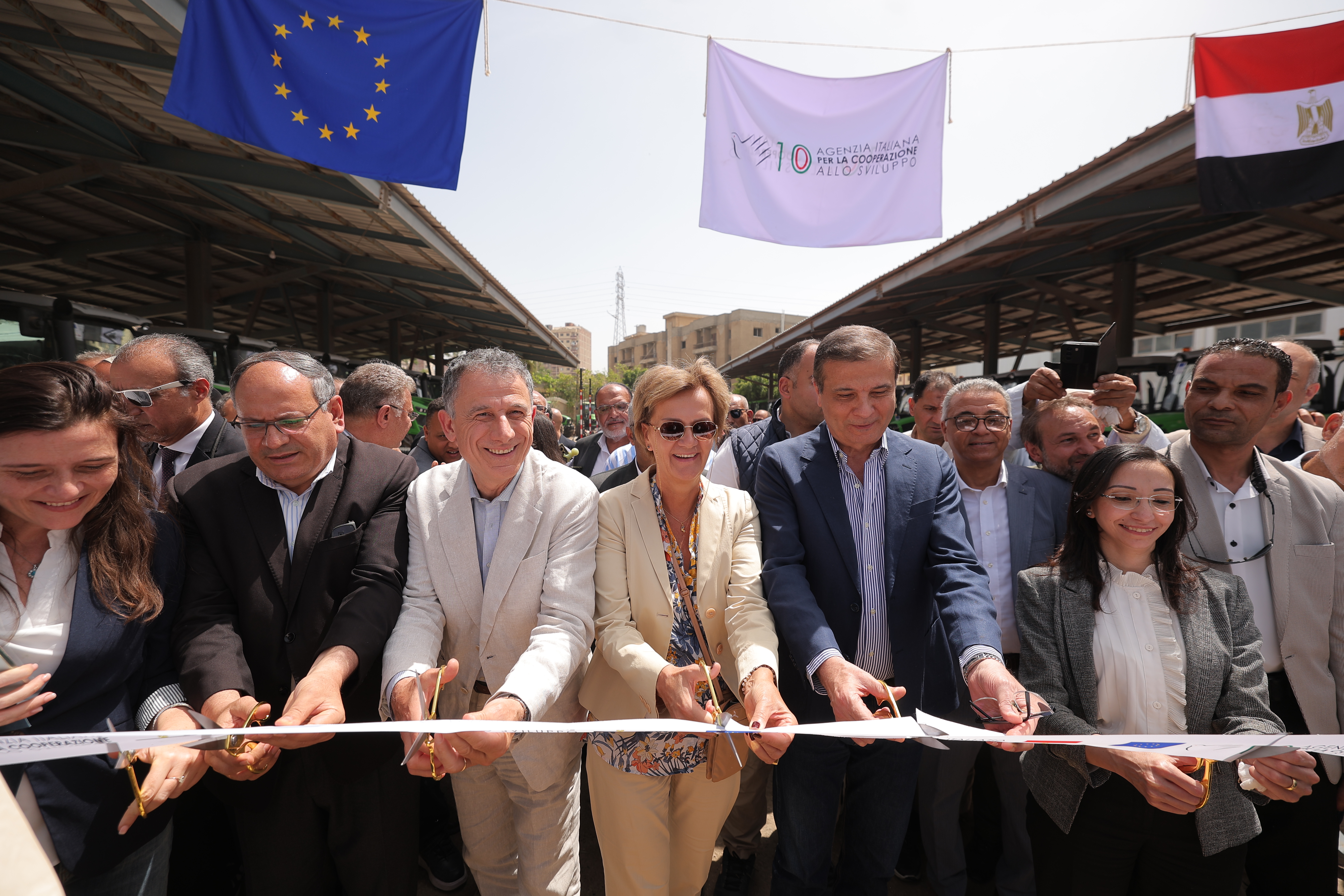 European Union and Egypt Hand Over Wheat Harvest  Machinery Empowering the Farmers in the Nile Delta